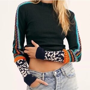 Free People Switch It Up Crochet Trim Thermal